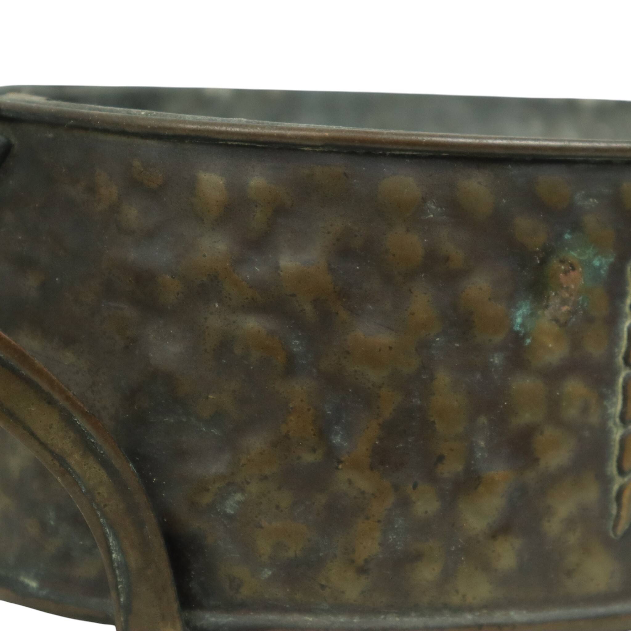 Antique Art Nouveau Brass Jardinière Planter