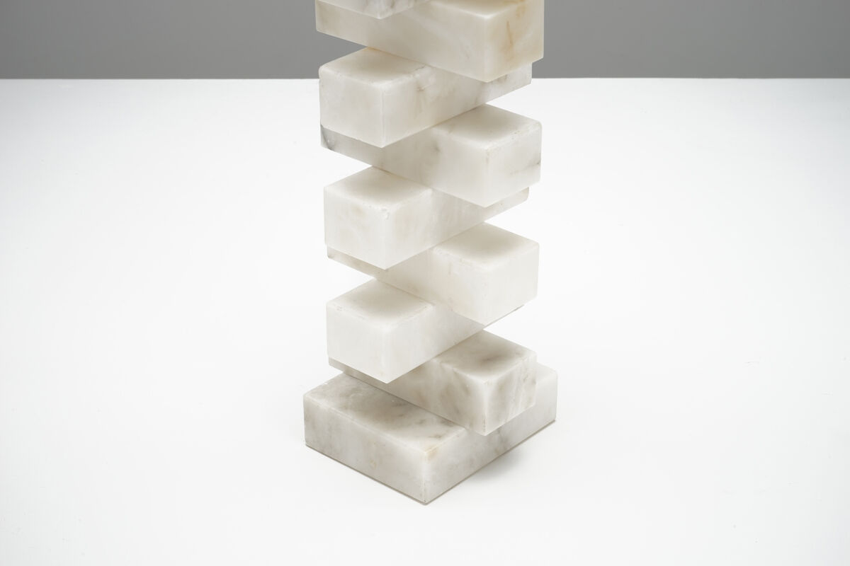 Modernist marble lamp circa 1970