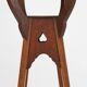 Art deco piedestal or console table in oak, France ca. 1940