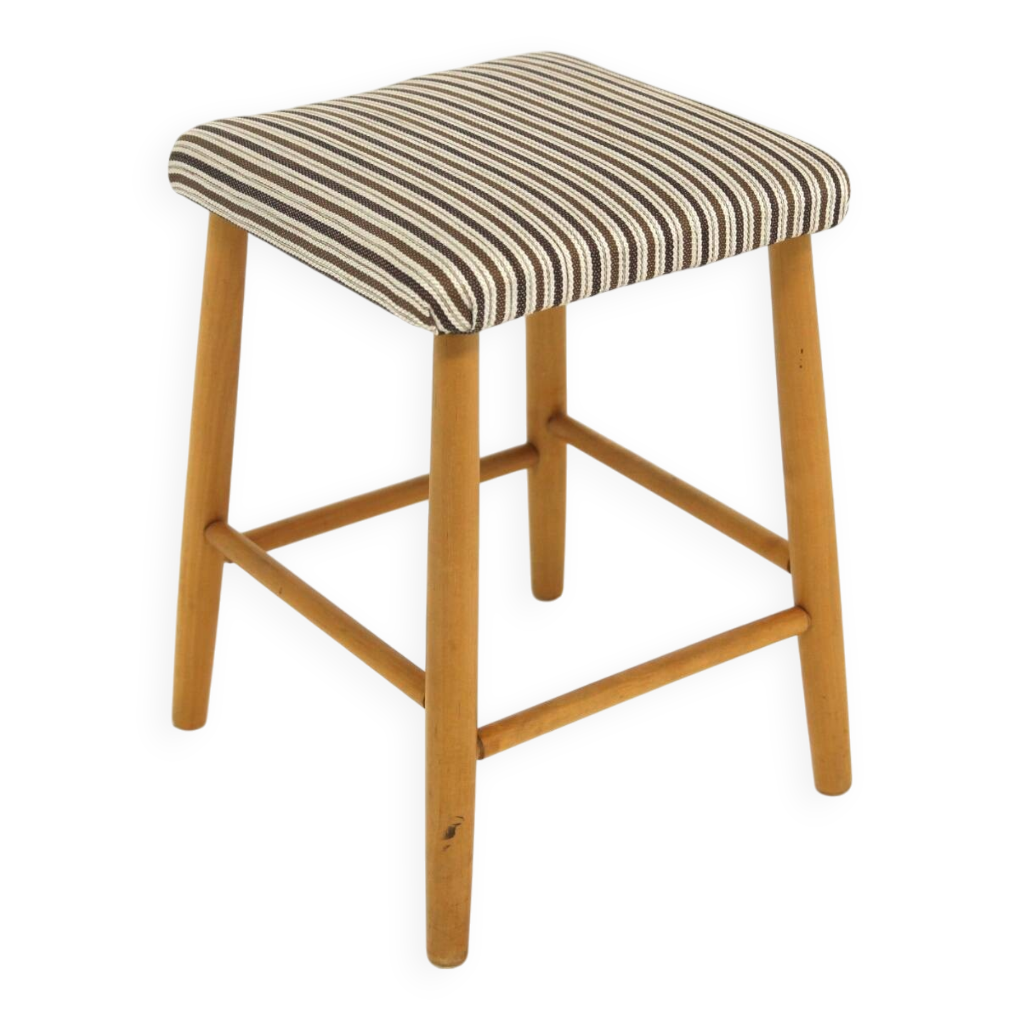Scandinavian beech stool, Sweden, 1960
