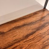 String metal shelf with wood effect