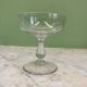 4 coupes à champagne Baccarat cristal uni forme gondole