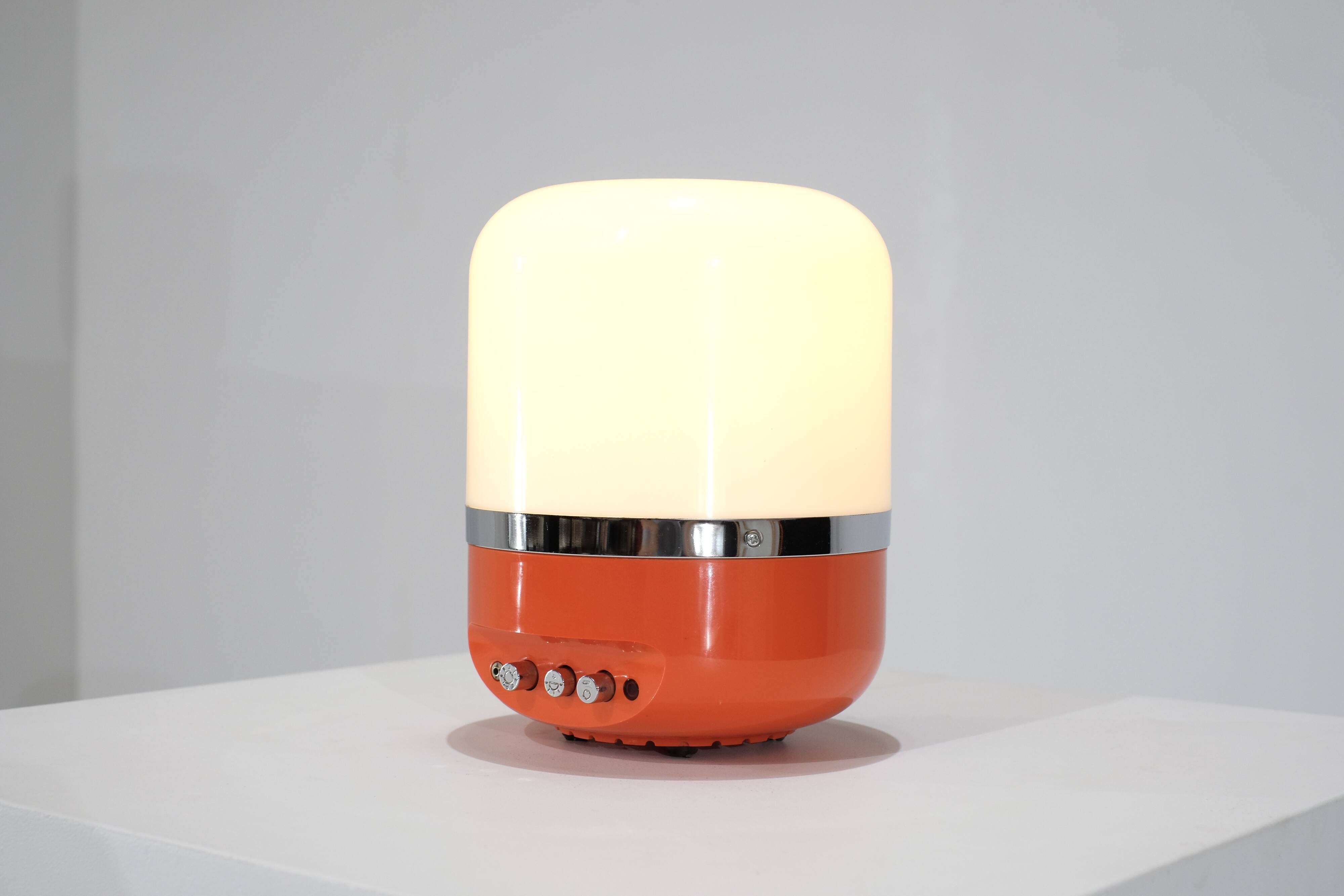 Radio lamp designed by Adriano Rampoldi for Europhon, Italy 1970s.