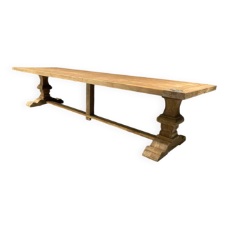 Monastery table Spirito in solid oak - length 350 cm