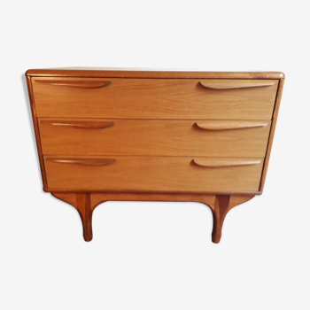 Chest of drawers in teak, 70s