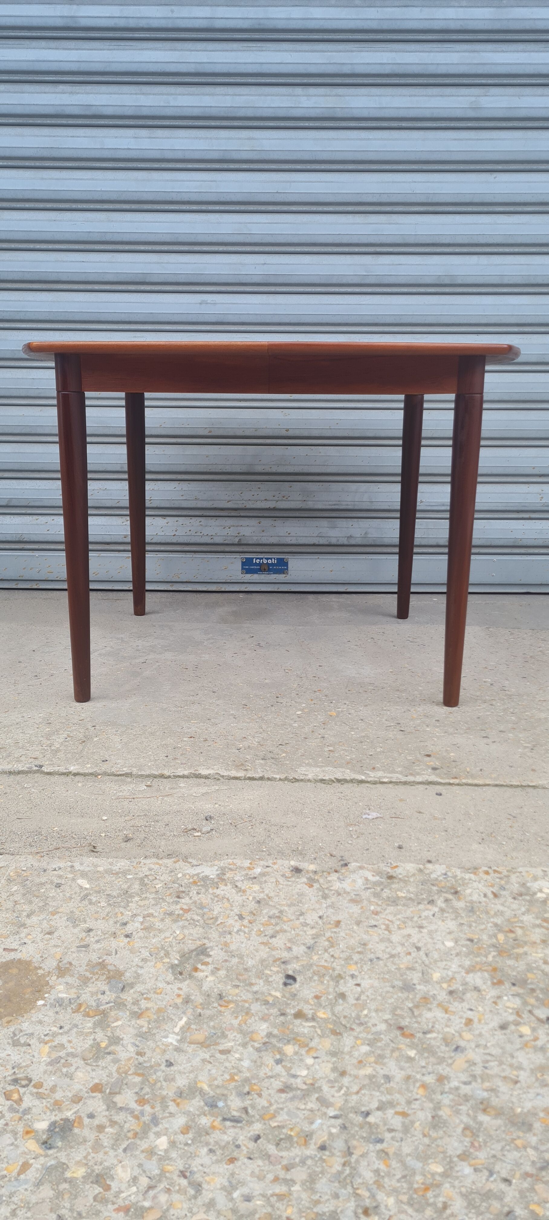 Danish teak dining table by Alf Aarseth for Gustav Bahus