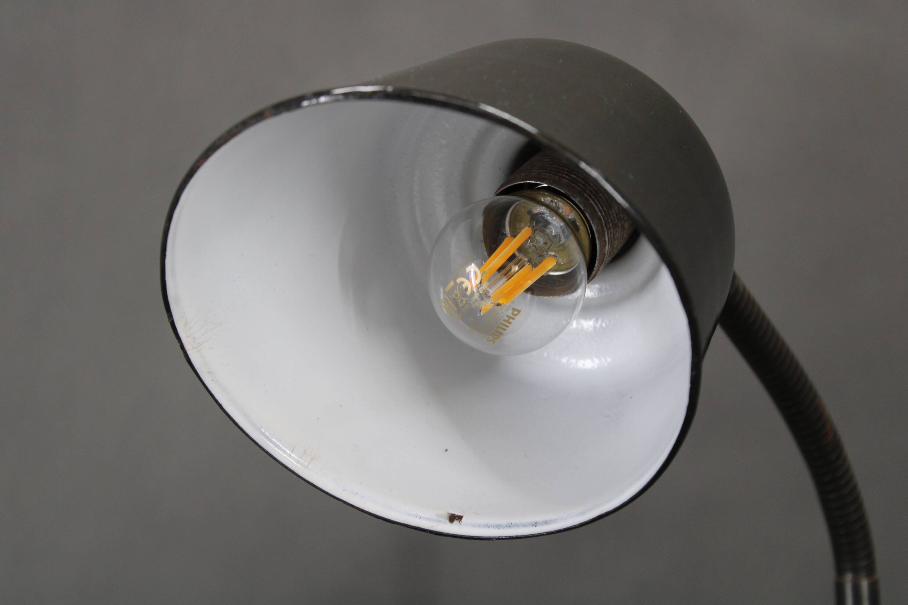 1930s Adjustable table lamp, Czechoslovakia