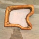 David Marshall Brutalist Asymmetrical Brass Ashtray, 1980s