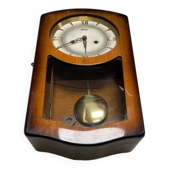 Horloge à pendule ancienne Gewes en bois