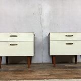 Pair of vintage bedside table bedside tables