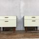 Paire de chevet table de nuit vintage