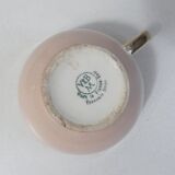 5 cups Villeroy & Boch pink and gold by Lucien Engel