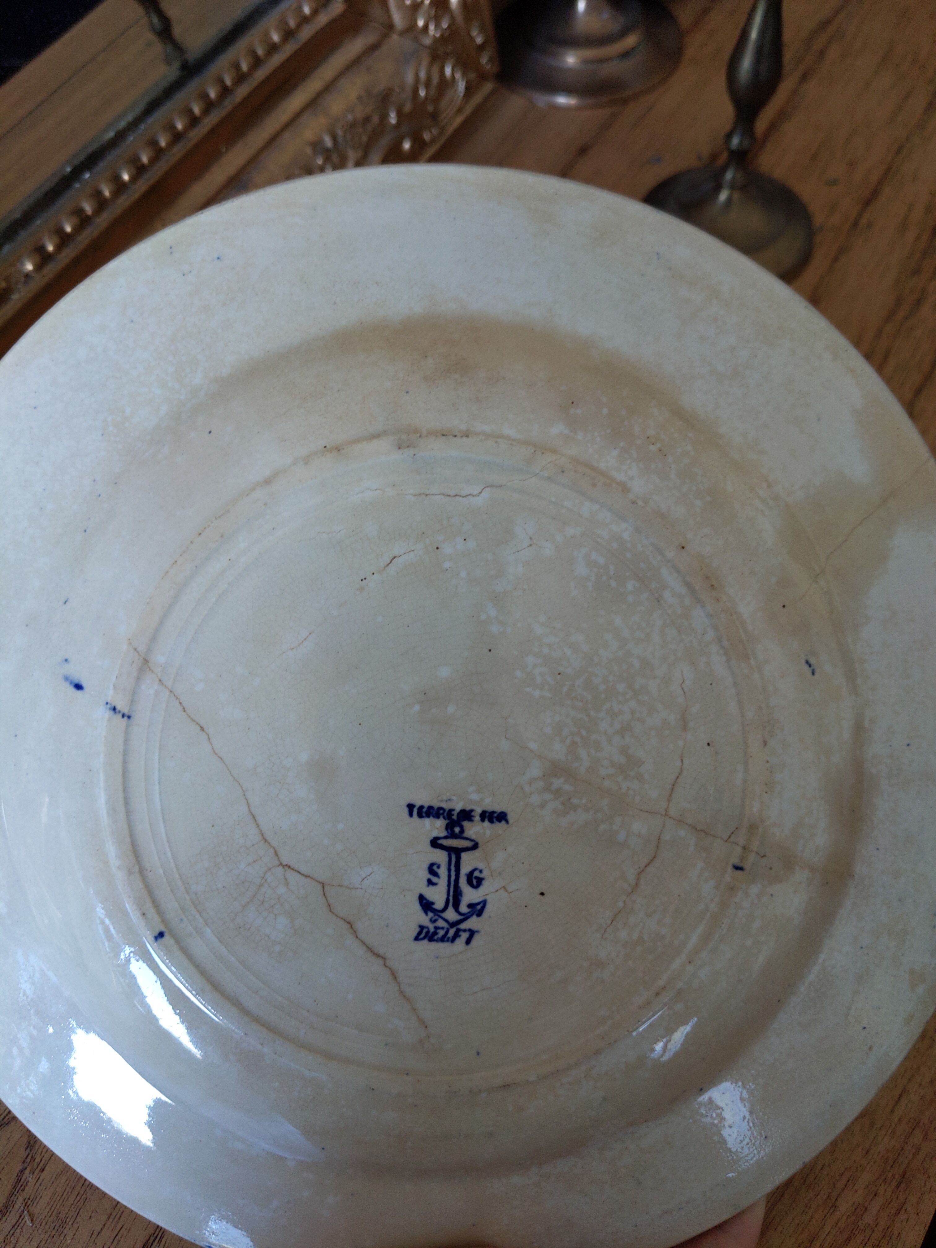 Old iron plate Sarreguemines