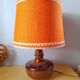 Lampe en céramique émaillée 60s