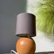 Lampe boule en bois tourné 1989o