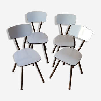 Lot de 4 chaises formica