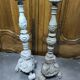 Paire de chandeliers bois