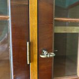 Large glazed bookcase classic English style mahogany