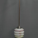 Art deco hanging lamp with lantern shade