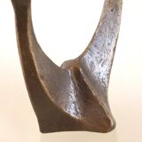 Brass brutalist candlestick from Horst Dalbeck