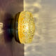 Vintage glass moulded globe wall or ceiling light.