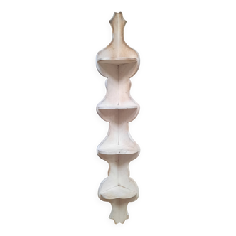 Etagère de coin en bois massif