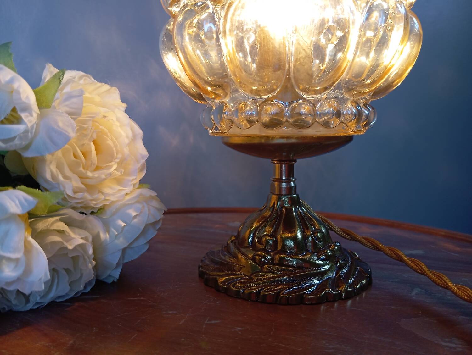 Lampe de table esprit bubble style Helena Tynell, vintage 1960