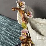 Sèvres. Dove figurine on a flowering branch.