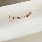 Large antique English earthenware dish from the 19th century