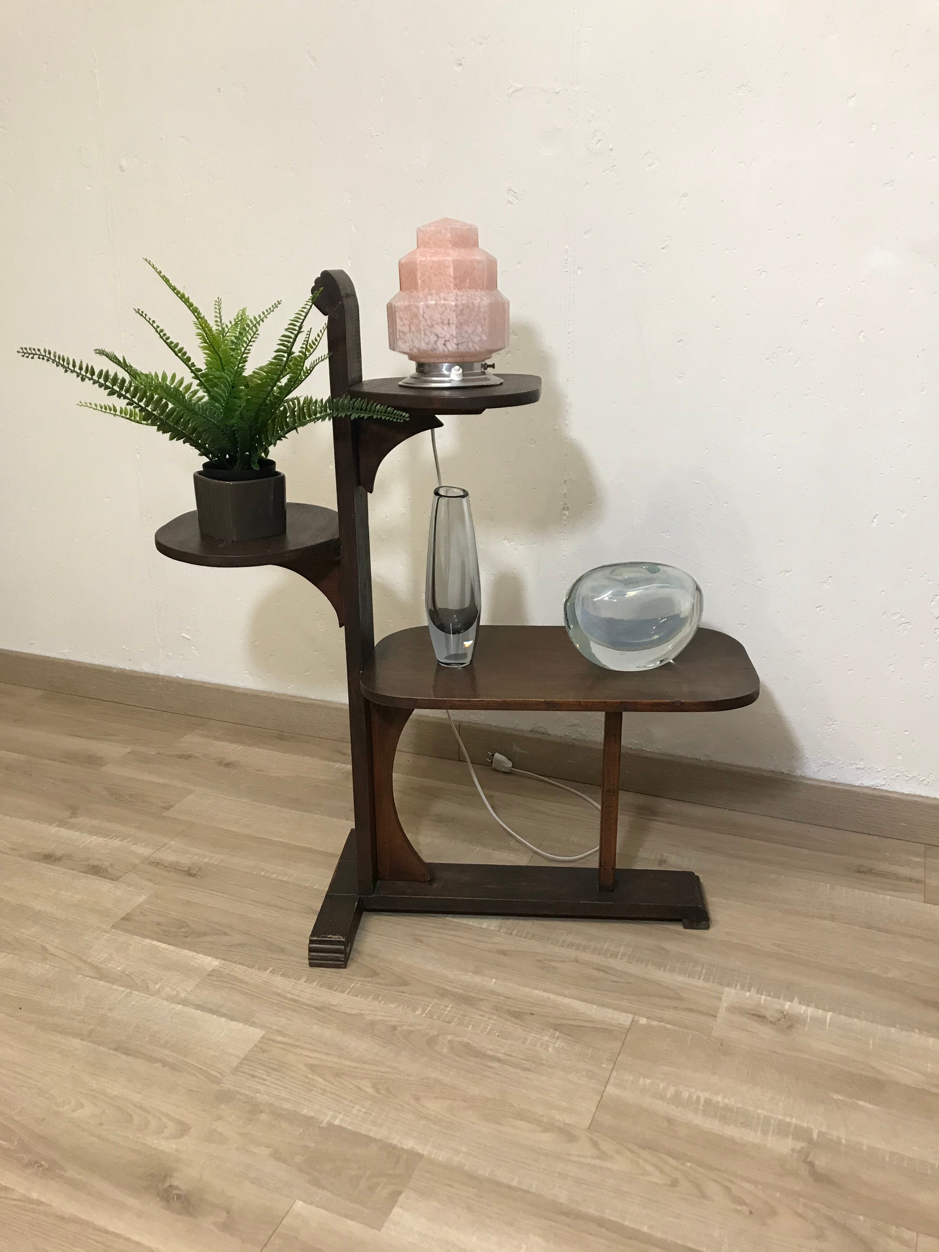 Sellette art deco plant holder