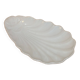 Paris white porcelain bowl, shell butter dish