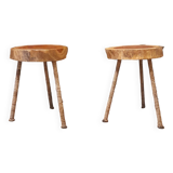 Neem wood stools