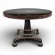 English guéridon table with a tilting top in mahogany, late 19th century.
