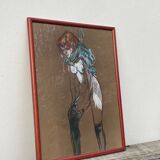 Pastel drawing of a nude