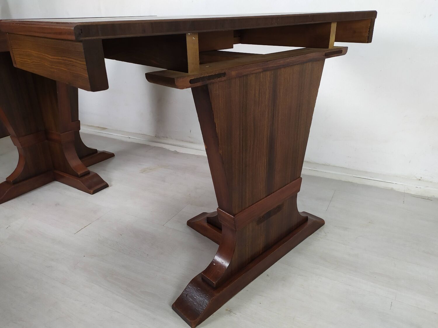 Pair of art deco consoles