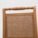 Pair vintage cannesy folding chairs