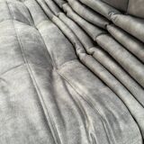 Vintage Original Grey Velvet Togo 2-Seater by Michel Ducaroy - Ligne Roset