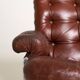 Leather and chrome-plated steel armchair, Sweden, 1960s/70s