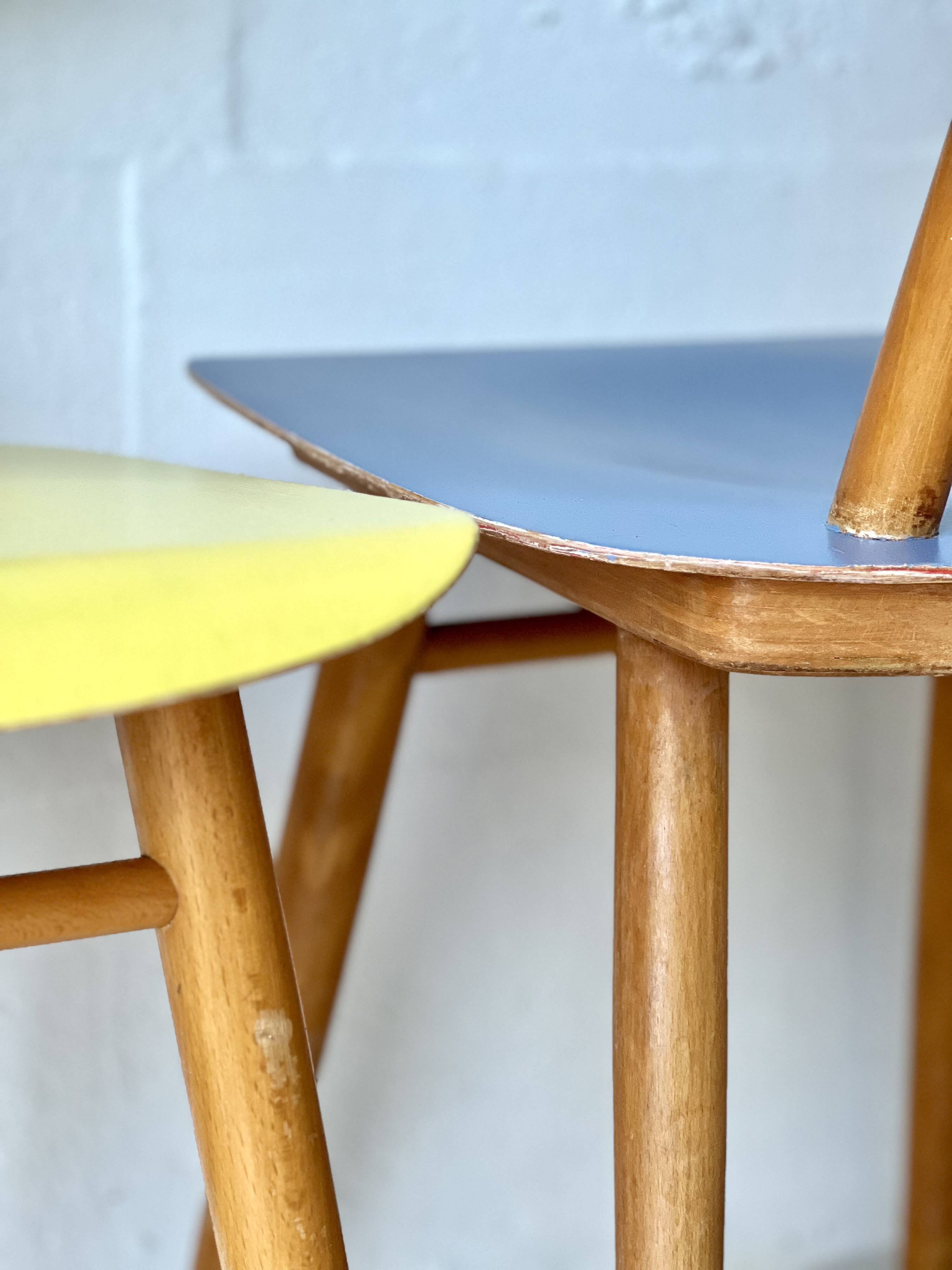 Dining chairs by ton, 1960’