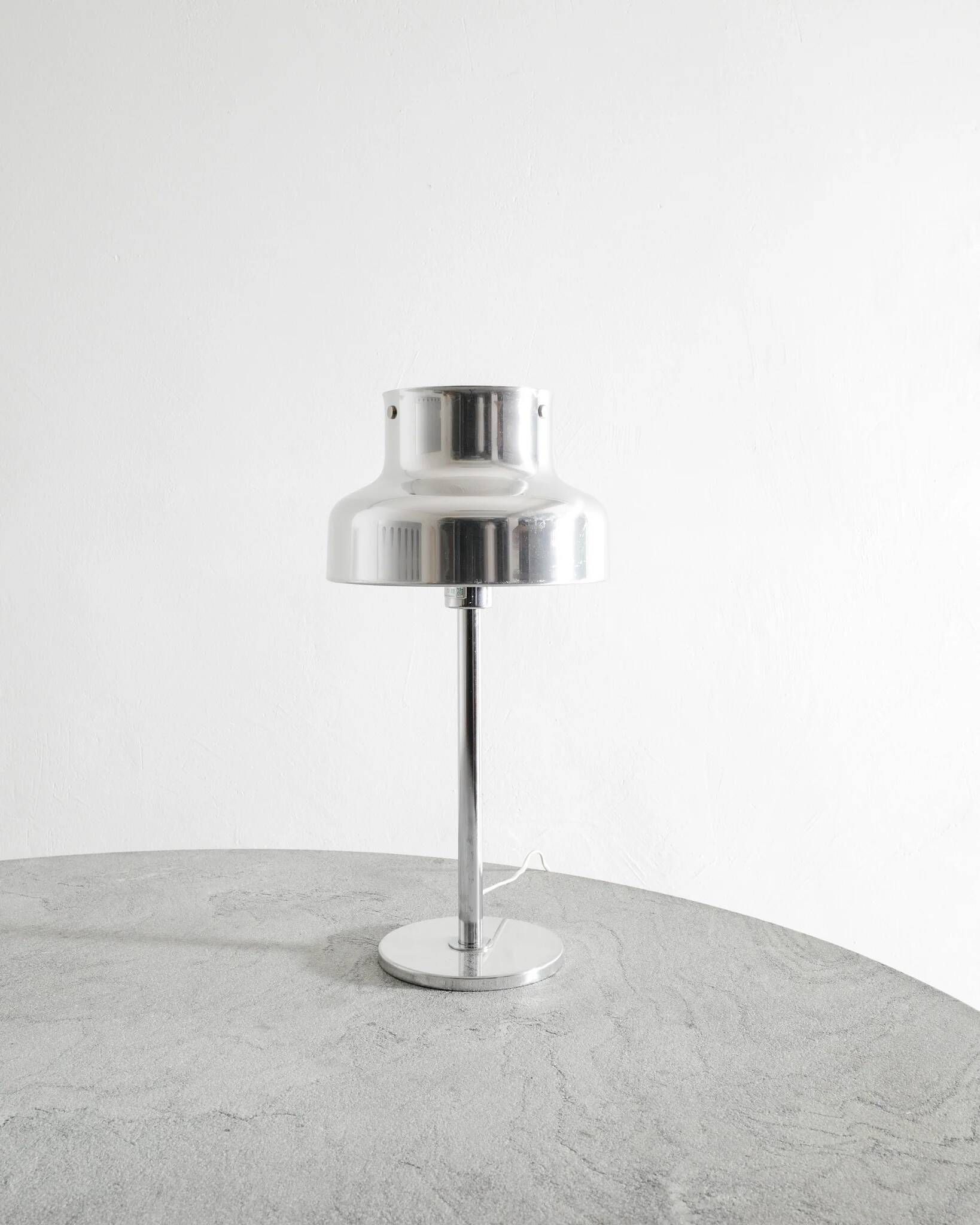 Swedish Mid Century "Bumling" Chrome Desk Table Lamp by Anders Pehrs, 1960s