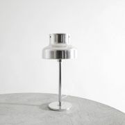 Swedish Mid Century "Bumling" Chrome Desk Table Lamp by Anders Pehrs, 1960s