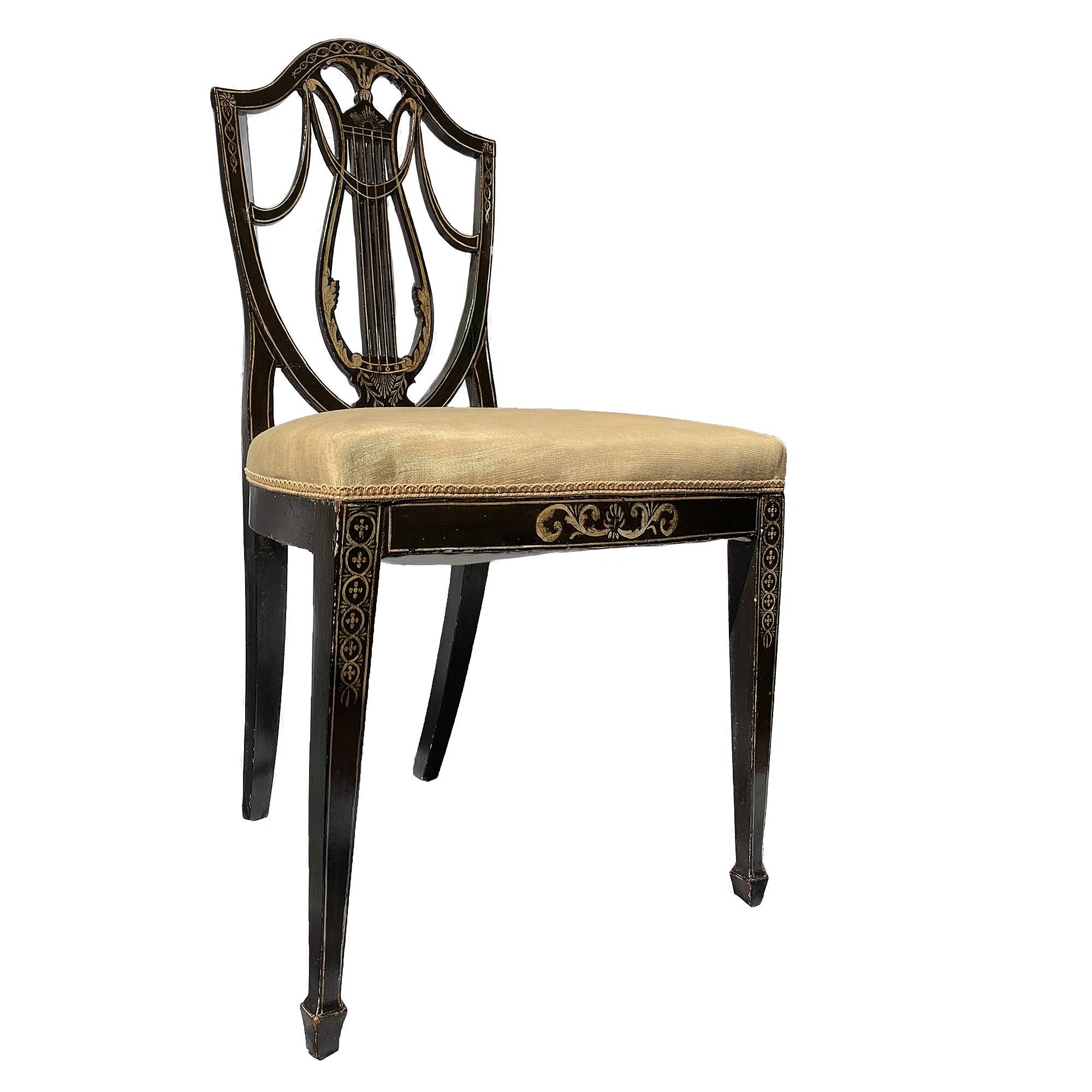 6 Hepplewhite Chairs (English circa 1780)