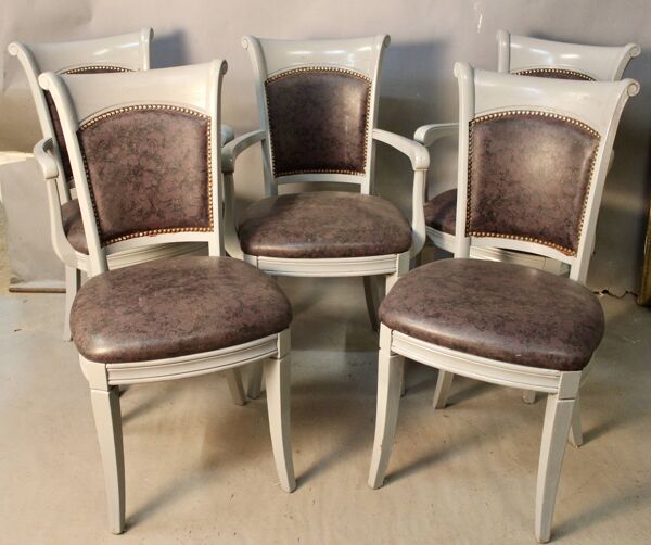 Suite de 3 fauteuils et 2 chaises de restaurant