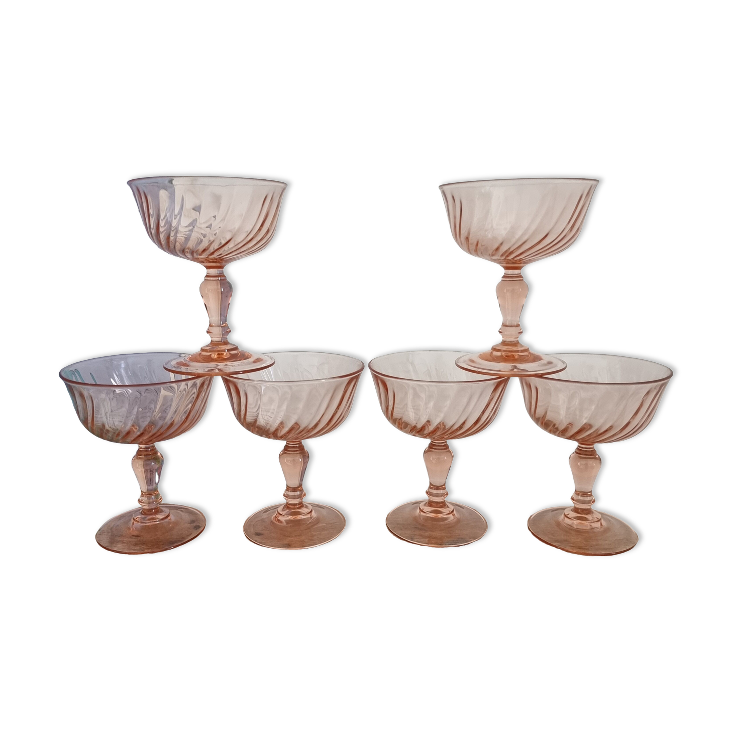 Ensemble de 6 coupes à champagne