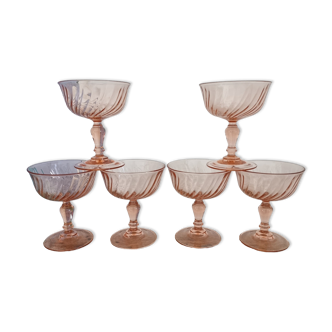 Ensemble de 6 coupes à champagne