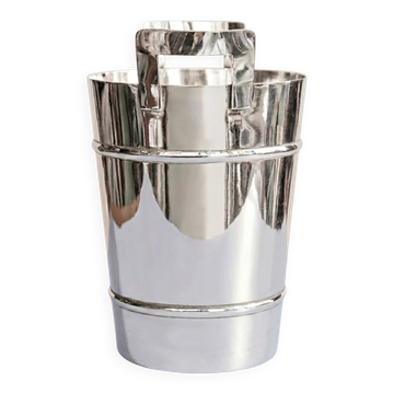 Modernist silver-plated champagne and ice bucket, 1950s.