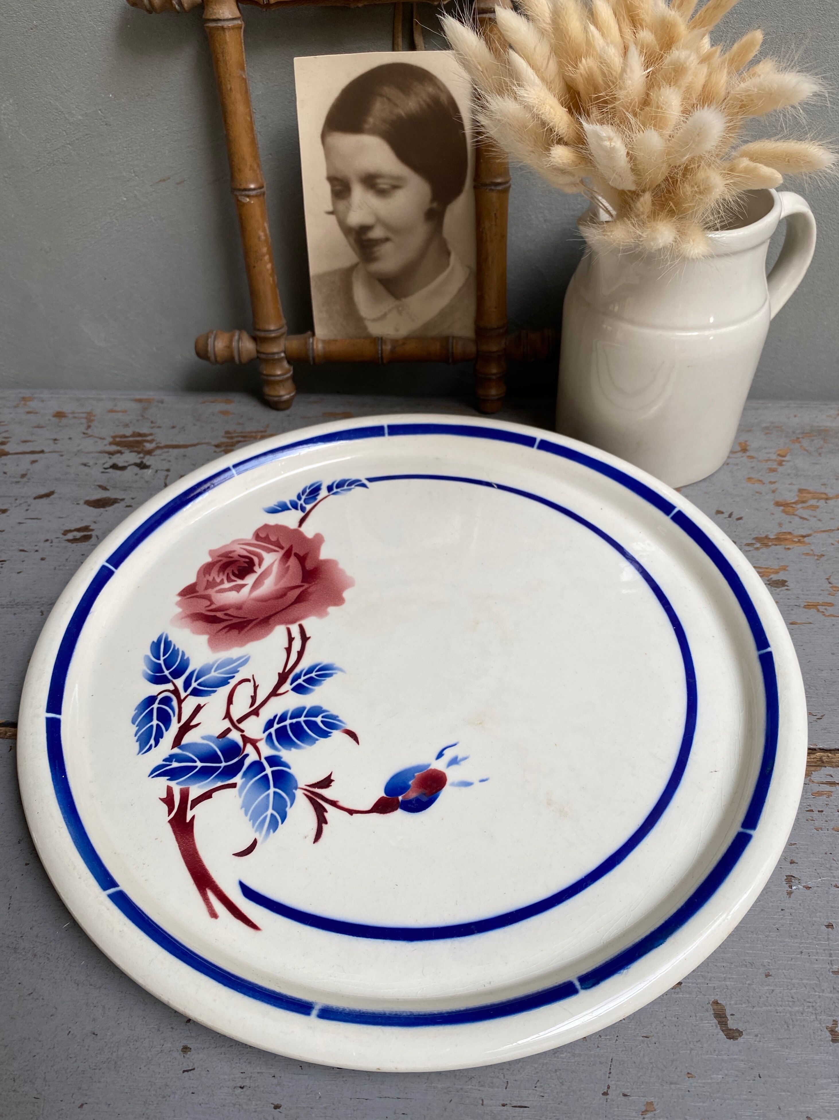 Plat à tarte faïence de Luneville