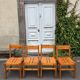 Série de 4 chaises Les Arcs 1960