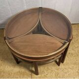 Mid century retro vintage teak trinity coffee table by nathan 1960  Ad