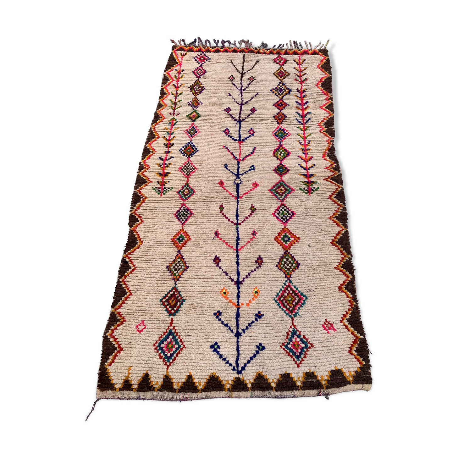 Vintage moroccan azilal rug 280x148 cm berber atlas, tribal